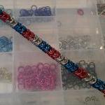 Patriotic Chanmaille Bracelet Made In A Box..
